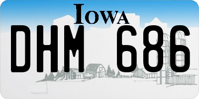 IA license plate DHM686