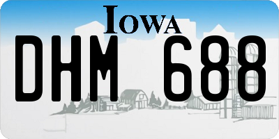 IA license plate DHM688