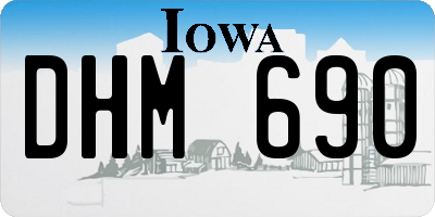 IA license plate DHM690