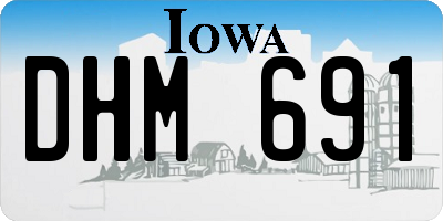 IA license plate DHM691