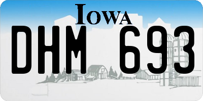 IA license plate DHM693