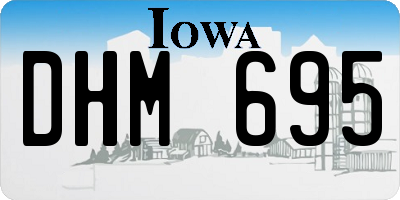 IA license plate DHM695