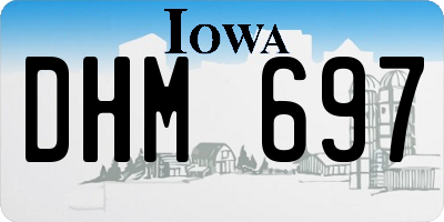 IA license plate DHM697