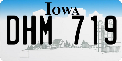 IA license plate DHM719