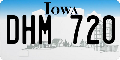 IA license plate DHM720