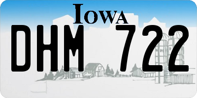 IA license plate DHM722