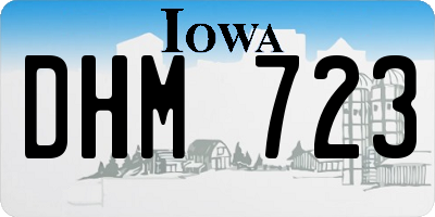 IA license plate DHM723