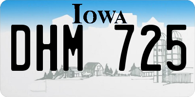 IA license plate DHM725