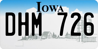 IA license plate DHM726