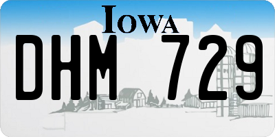 IA license plate DHM729