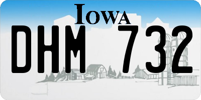 IA license plate DHM732