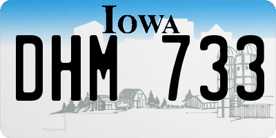 IA license plate DHM733