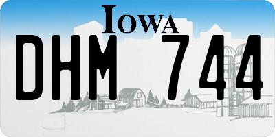 IA license plate DHM744