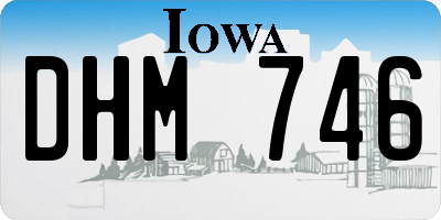 IA license plate DHM746