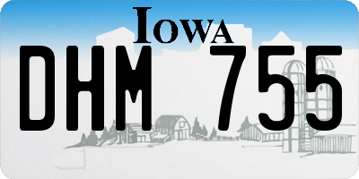 IA license plate DHM755