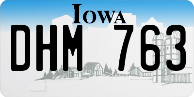 IA license plate DHM763