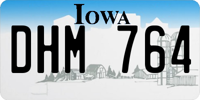 IA license plate DHM764