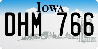 IA license plate DHM766