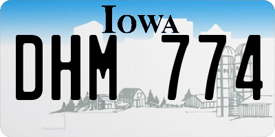 IA license plate DHM774