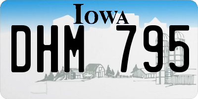 IA license plate DHM795