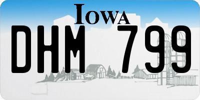 IA license plate DHM799