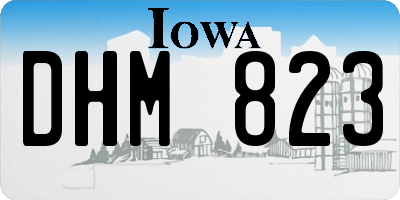 IA license plate DHM823