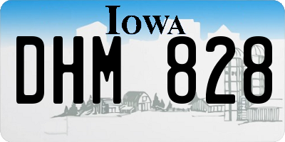 IA license plate DHM828