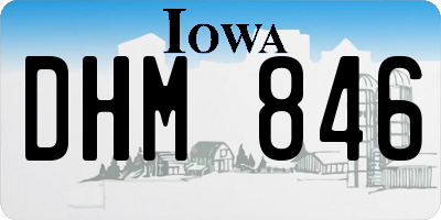 IA license plate DHM846