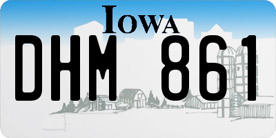 IA license plate DHM861