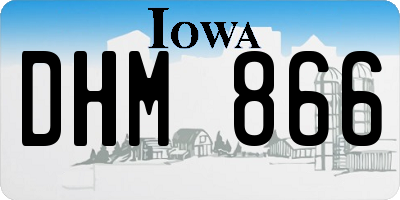 IA license plate DHM866