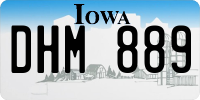 IA license plate DHM889