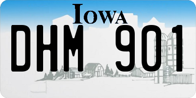 IA license plate DHM901