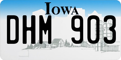 IA license plate DHM903