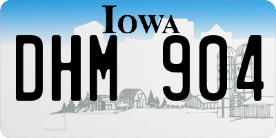 IA license plate DHM904