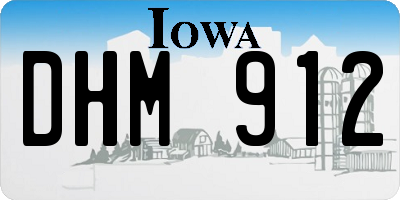 IA license plate DHM912