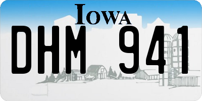 IA license plate DHM941