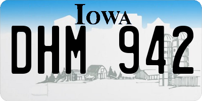 IA license plate DHM942