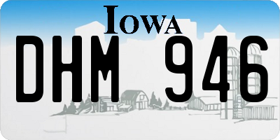 IA license plate DHM946