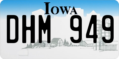 IA license plate DHM949