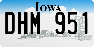 IA license plate DHM951