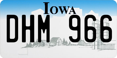 IA license plate DHM966