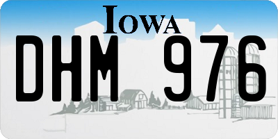 IA license plate DHM976