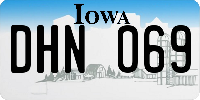 IA license plate DHN069