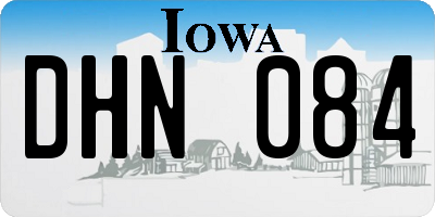 IA license plate DHN084