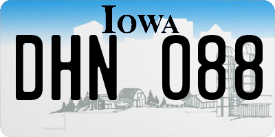 IA license plate DHN088