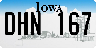 IA license plate DHN167