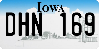 IA license plate DHN169