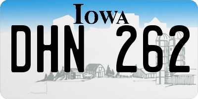 IA license plate DHN262