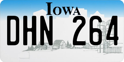 IA license plate DHN264