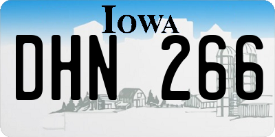 IA license plate DHN266